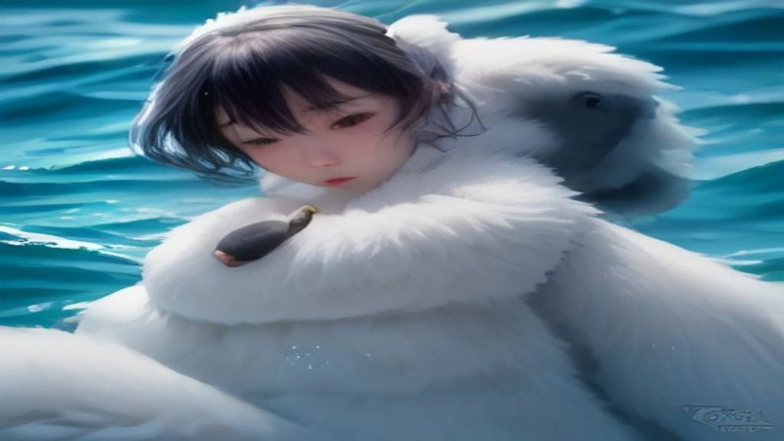 蓝色导航在线品牌形象大图：深邃藏青色海洋背景下，一艘现代帆船扬帆远航，象征着在浩瀚互联网信息海洋中为用户精准导航的使命与情怀